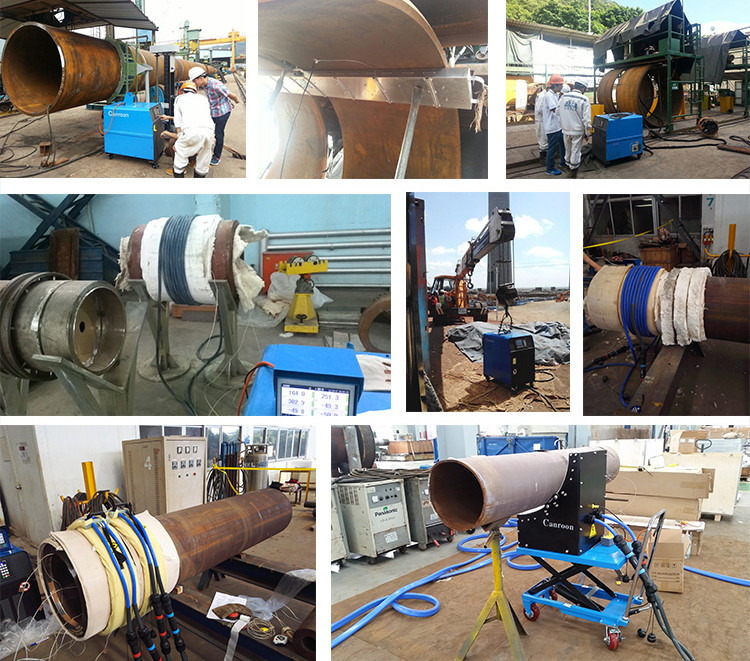 Steel Pipe Induction Heater Machine IGBT With Split Core Inductor