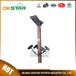wooden street lamp outdoor fitness spinner