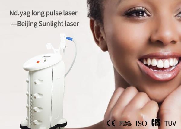 Buy cheap Long Pulsed 1064nm Nd Yag Laser Hair Removal Machine For Dark Skin Vertical Style from wholesalers