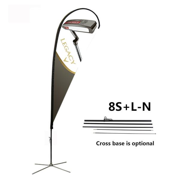 Buy cheap 16.7ft 4m Feather Flag Banners Teardrop Shape Heat Transfer Printing from wholesalers
