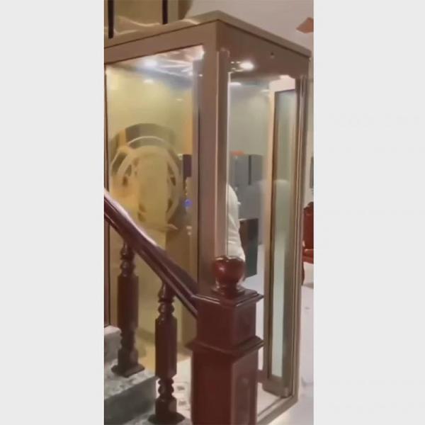 500-1000 Kg Hydraulic Naked Cabin Elevators Pattern Of Vietnamese Traditional
