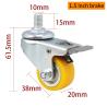 Buy cheap Aluminum Mini Caster Wheels , Small Metal Caster Wheels 1.5 Inch from wholesalers
