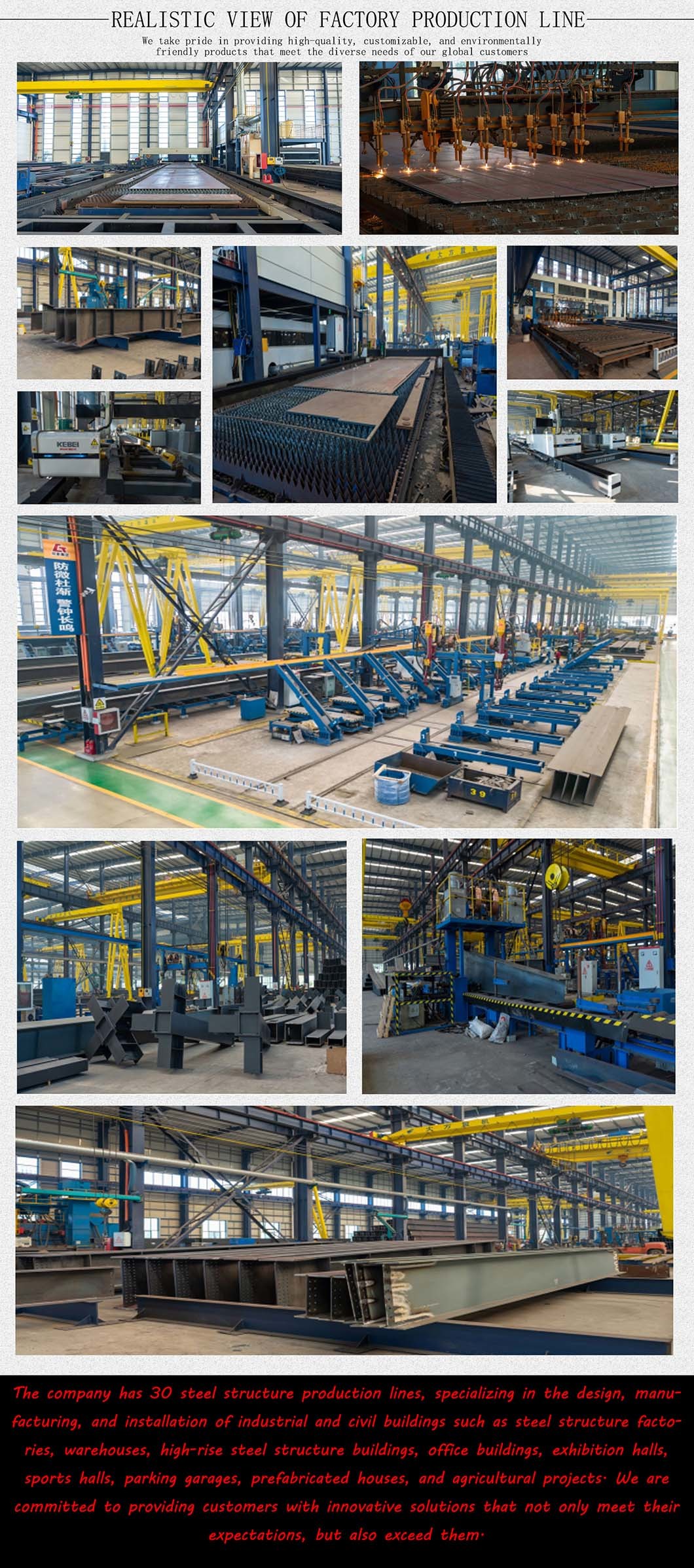 Q235 Q355 Steel Car Parking Building Multi Story Steel Garage Construction