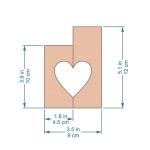 Wholesale Wooden heart shaped Decorative candles holder for Wedding gift