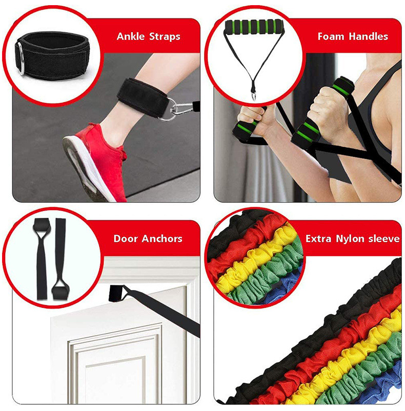 1200mm 100lbs Stretching Rubber Band For Strength Training