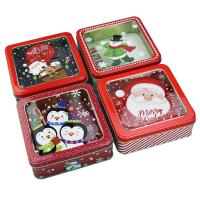Buy cheap Wholesale Popcorn Tins Square Tin Box with PVC Window Printed Holiday Boston product