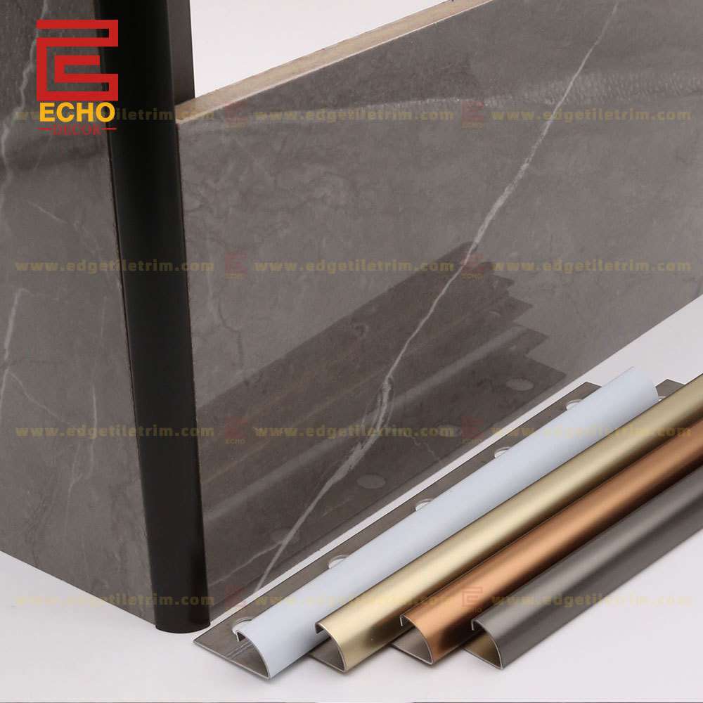 black tile edge trim