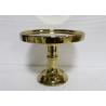 Buy cheap Gold Plated Ceramic Cake Stand Round Chrome With Plates Dolomite Material from wholesalers