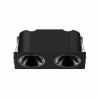 Buy cheap 2x6W square twin spotlight cob led down light 2700K triac DALI dimmable control recessed fixed led downlights from wholesalers