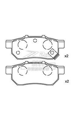Buy cheap Honda Ceramic Brake Pad Set F560 , 43022-ST3-E22 TRW Brake Pad from wholesalers