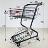 Buy cheap Metal Wire Retail Shopping Carts 25L , TGL Double Basket Shopping Trolley 910mm height from wholesalers