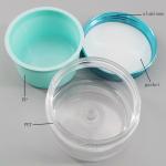 Plastic Double Wall Layers 80g Face Sleeping Hair Cream Jar