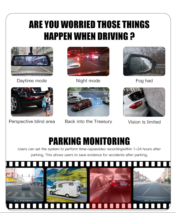 3D Bird View Car Camera 9V To 24V 360 Degree All Round Monitoring