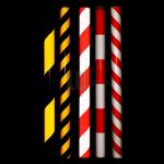 White Orange Waterproof Warning Reflective Tape For Road Safety