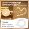 Buy cheap Exterior Waterproof 12/24V Silicone LED Light Strip For Home Decor Neon LED Strip Lights White 16.4ft/5m Neon Light Strip 12V Silicone Waterproof from wholesalers