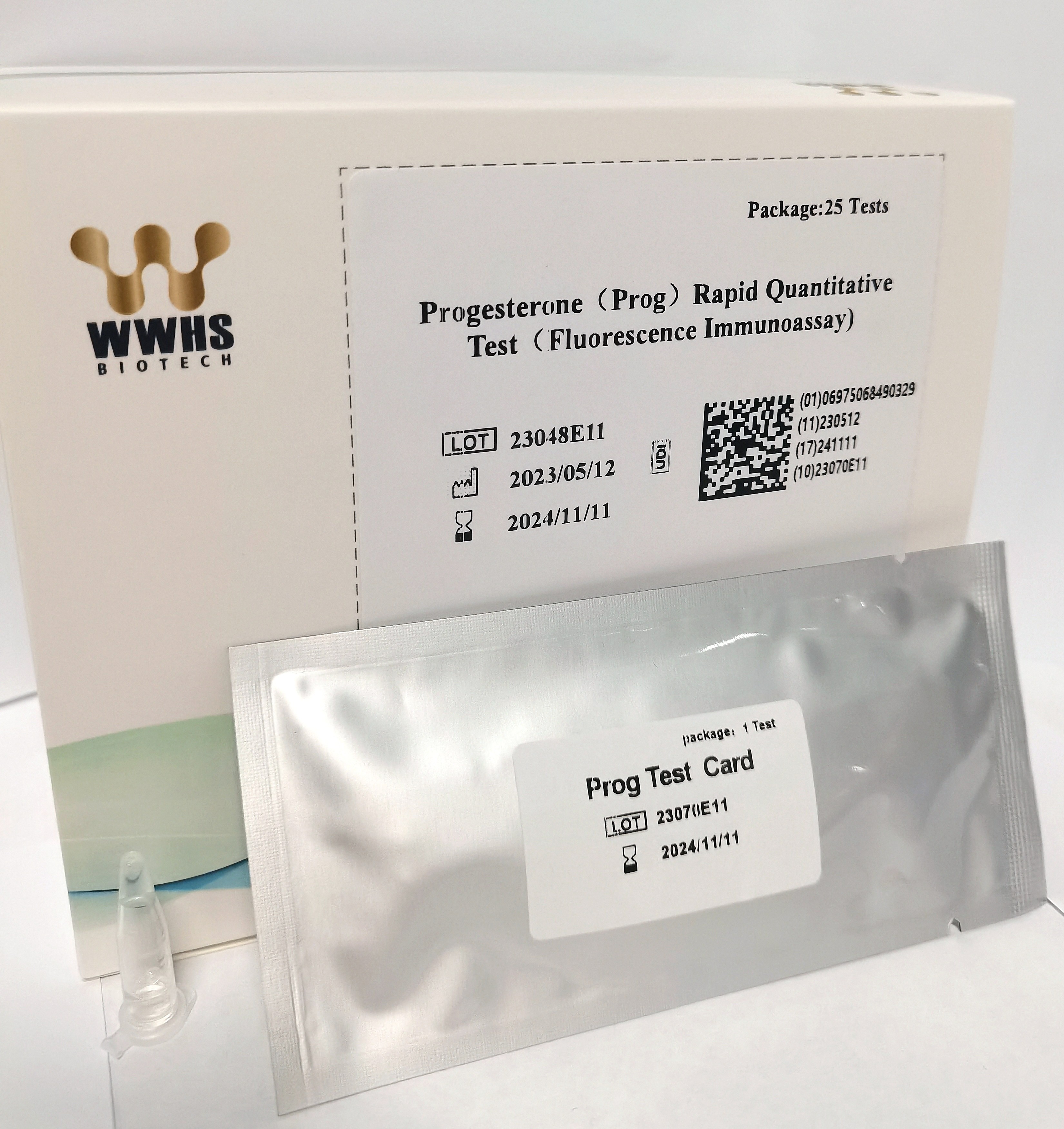 Progesterone（Prog) Rapid Quantitative Test WWHS FIA POCT Fluorescence Immunoassay