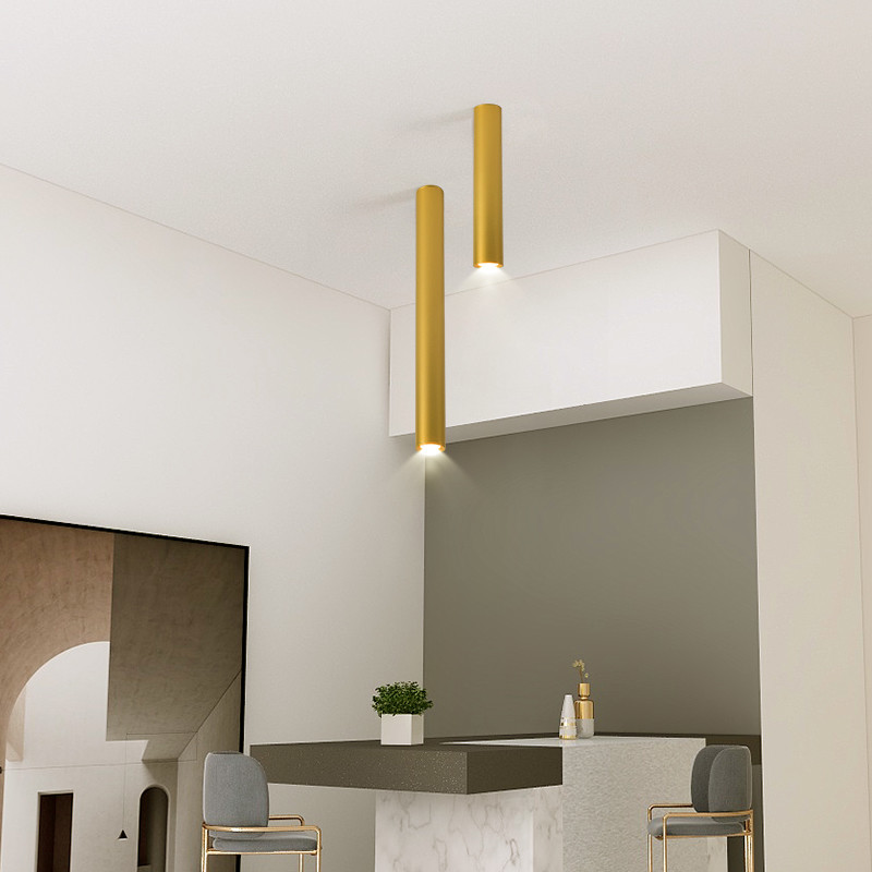 Modern led long tube ceiling lamp surface mounted circular indoor corridor spotlight ceiling lamp(WH-MA-287)
