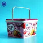 In Mold Labeling Tubs Square Plastic Box Environmentally - Friendly