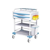 Buy cheap Steel Frame Medical Instrument Trolley Crash Cart With Infusion Rack Drug product