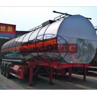 Buy cheap Stainless Steel Petroleum Tank Trailers , 45 000 Liters 3 Axle Fuel Tank Trailer product