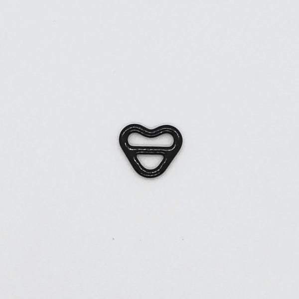 Buy cheap Heart Shape Black Bra Strap Adjuster , 8mm Bra Strap Buckle from wholesalers