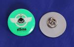 Buy cheap hight quality athena printing badge, metal printing pin badge from wholesalers