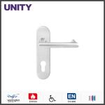 AISI304 stainless steel door handle for 72mm center mortice locks