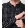 Buy cheap Cotton Street Style Mens Fashion Casual Shirts , Plain Long Sleeve Shirts Mens from wholesalers