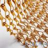 Buy cheap Golden Aluminum Chain Mesh Curtains Chain Link Door Fly Curtain from wholesalers