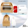 Buy cheap Large Gable Boxes Treat Boxes With Window, Gift Boxes Food-Grade Boxes Food Bakery Boxes For Birthday Wedding from wholesalers