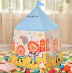 Festival Camping outdoor Play House Tent Foldable Printing Lion Pattern Kids
