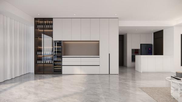 Buy cheap Fadior Stainless Steel Wine Cabinet And Sideboard With Integrated Wine Cooler from wholesalers