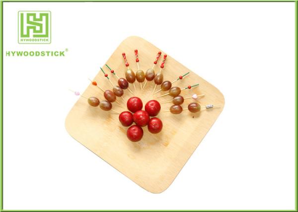 Buy cheap 10'' Thanksgiving Holiday Disposable Wooden Plates Natural Barbecue / Sandwich Tray For Picnic from wholesalers