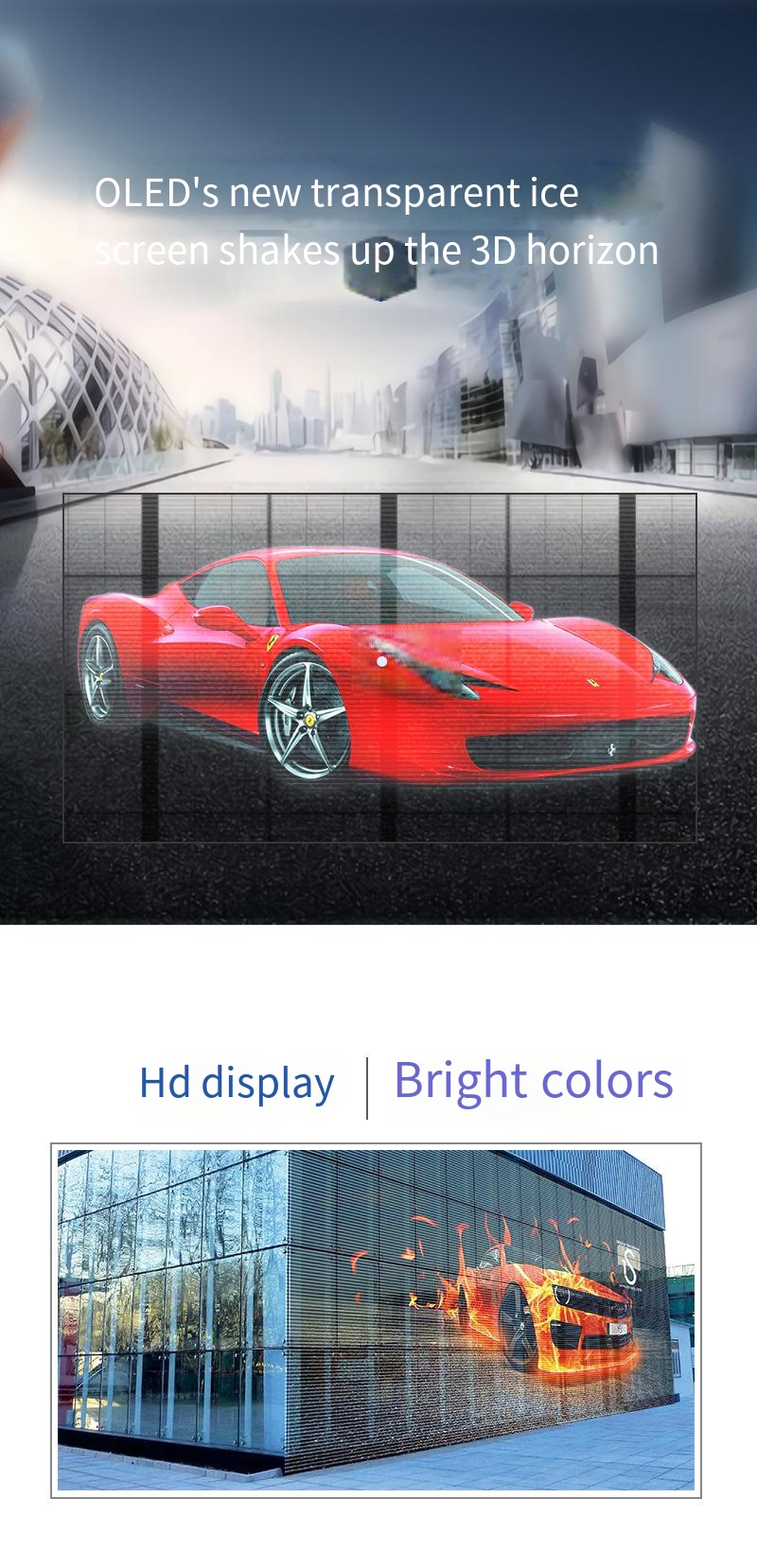 Outdoor Media LED Grid Screen Transparent Flexible Led Screen P100 P80 P50 P40
