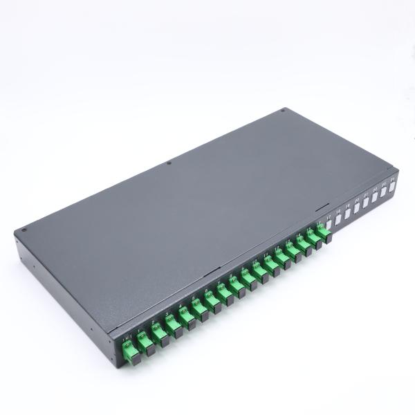 Buy cheap 1*16 Rack Mount Type With Steel Tube Fiber Optic Plc Splitter from wholesalers