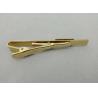 Buy cheap 15 mm Gold Plating Personalized Tie Bar , 1 Inch Custom Copper For Mens from wholesalers