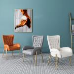Banquet Stainless Steel Luxury Dining Chair With Leather Seat