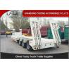 Buy cheap 3 Axles Low Bed Semi Trailer Sale In Africa 50 Ton With Ramp 12 Wheelers from wholesalers