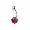 Buy cheap Stainless Steel Screw Belly Button Rings for Women and Girls, 14G Naval Body Jewelry Piercing Ring from wholesalers
