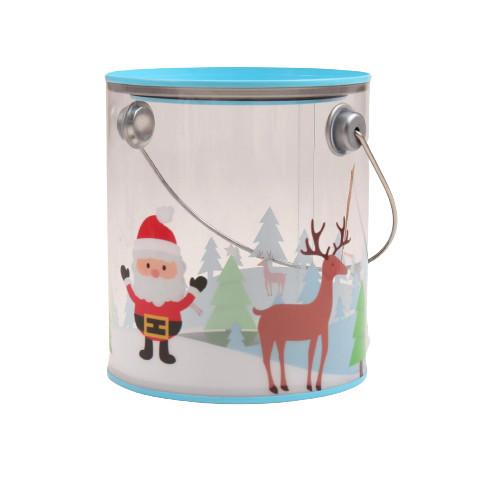 Buy cheap 100*100mm Round Clear Plastic Paint Bucket Pail With Metal Lid And Handle from wholesalers
