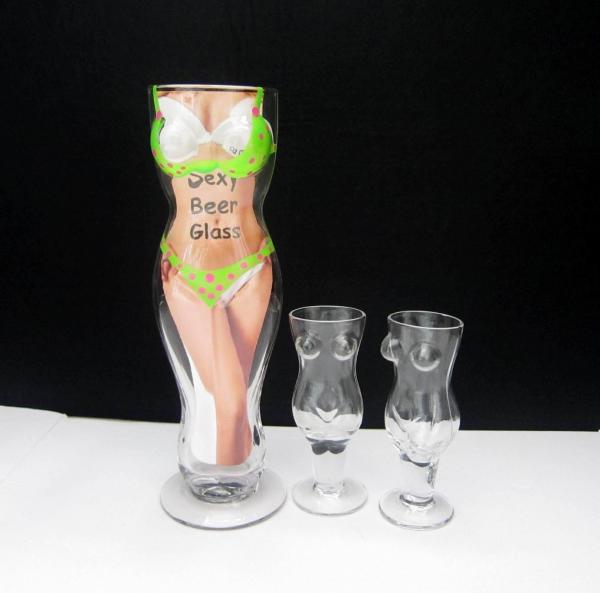 Buy cheap Handmade Bikini Beauty Shaped LFGB Unique Shot Glasses from wholesalers