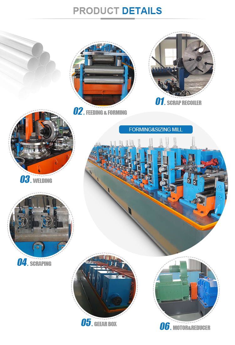 Stable Gas 80m/Min Hrc Steel Pipe Production Line