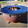Buy cheap OEM ODM Outdoor Cooking Grills Corten Steel Ring Bbq Fire Pit With Log Store from wholesalers