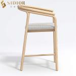 Modern Luxury Contemporary Bar Chairs Stool Armless Metal Base 83cm
