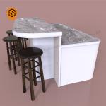 Antibacterial Solid Surface Bar Counter Artificial Stone Marble Small Bar