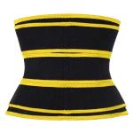 Neoprene 3 Belts Waist Trainer Black And Yellow Corset For Tummy Flattening