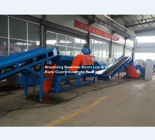 100kg/H Production Capacity PET Plastic Bottle Delabelling Crushing And Washing