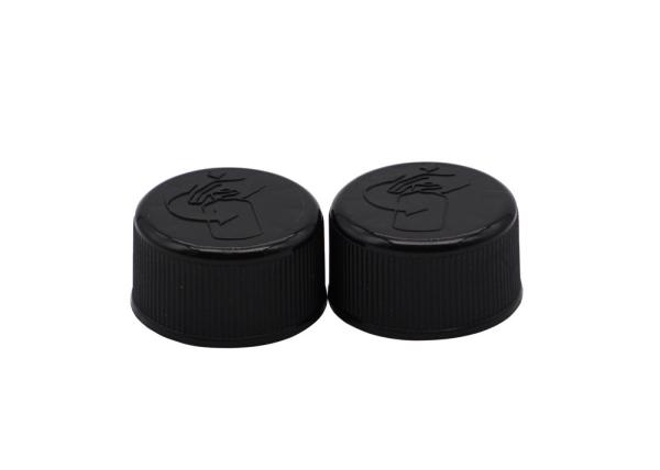 Buy cheap Customized Plastic Child Proof Cap For Bottles Black 20mm Screw Cap from wholesalers