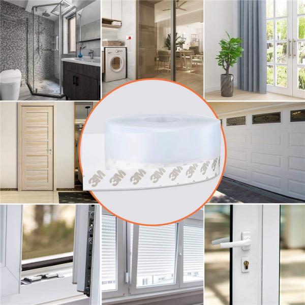 Door Strip Bottom For Doors Silicone Sealing Sticker Adhesive For Doors And
