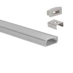 6061 6063 Black LED Strip Aluminium Profile Housing Clear cover